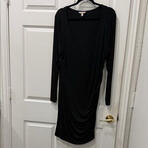 Banana Republic Black Long Sleeve Dress